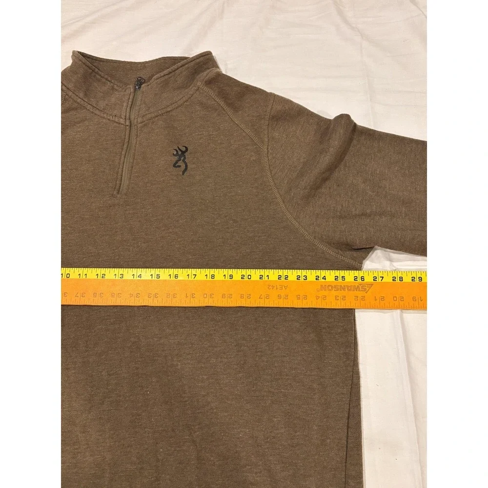 Browning Pullover Mens 2XLT Brown 1/4 Zip Thermal Fleece Outdoor Hunting Top